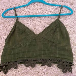 crop green tank